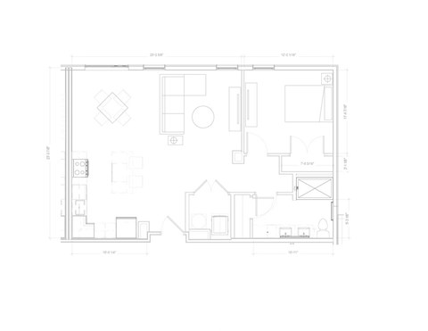 Budapest I - B2 Floor Plan at Expo at Forest Park, St. Louis, 63112